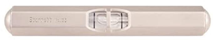 Praktische zakwaterpas, mat vernikkeld, 135B