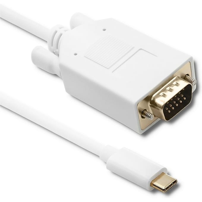 Qoltec USB 3.1 Type C-kabel mannelijk/VGA mannelijk |   Full HD |   Alternatieve modus |   1m