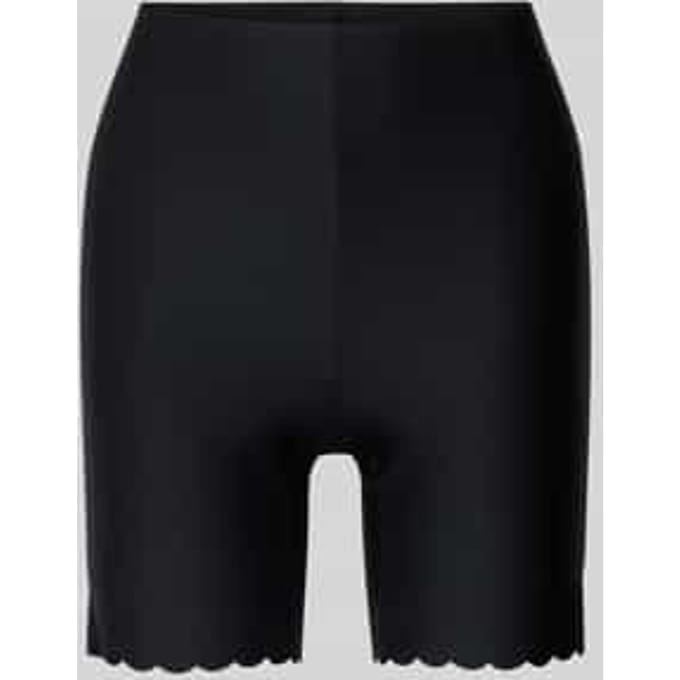 slim fit biker-shorts met sierafwerkingen