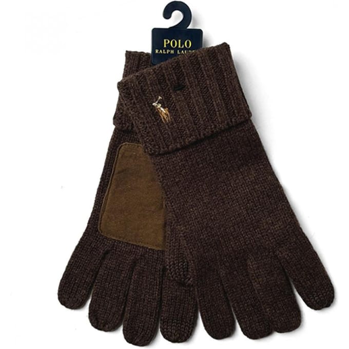 Polo Ralph Lauren Pc0494 214 Pony Touchscreen Leer Patch Handschoenen PC0494-214 black