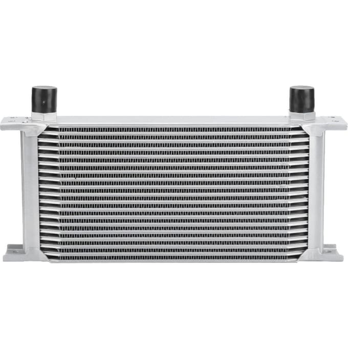 Radiateur Refroidisseur d'Huile Moteur Type Britannique 19 Rangées Système de Refroidissement Argent