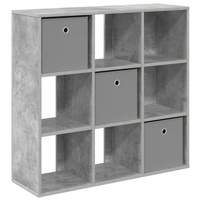 vidaXL - Dressoir - Beton - Grijs - 88,5 - x - 29 - x - 84,5 - cm