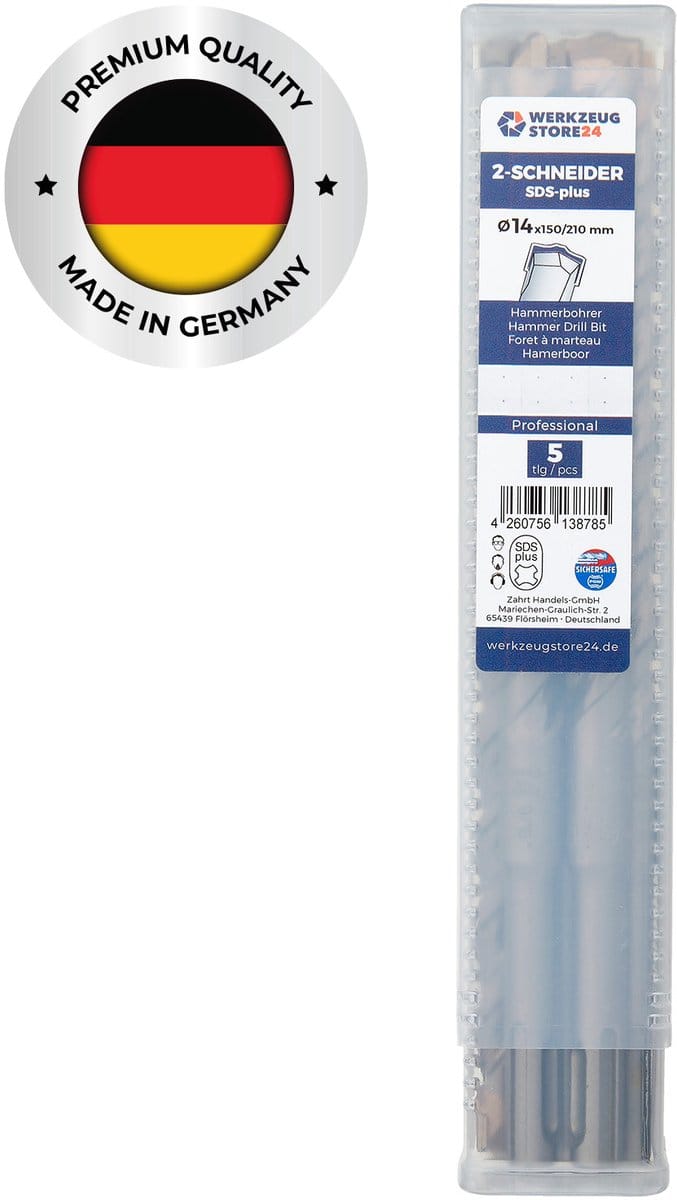 WS24 5x SDS-Plus hamerboor PRO Ø 14 x 210 / 150 mm - WS24-100424