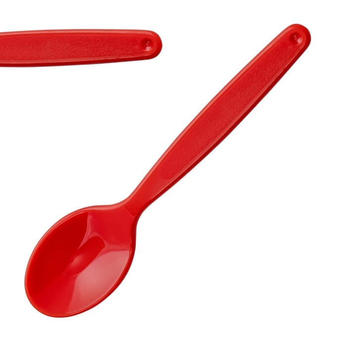 Olympia Kristallon lepel 17cm rood (12 stuks)
