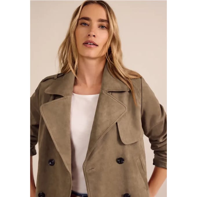 Korte trenchcoat