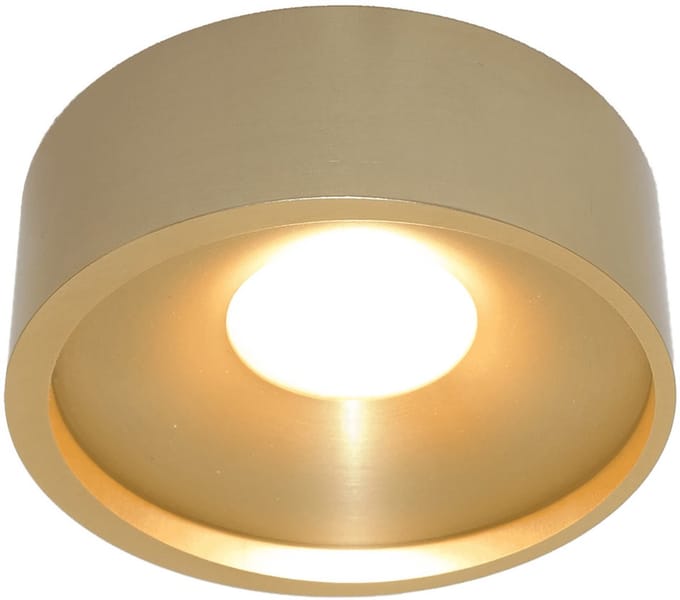 Artdelight - Plafondlamp Orlando Ø 14 cm mat mat goud