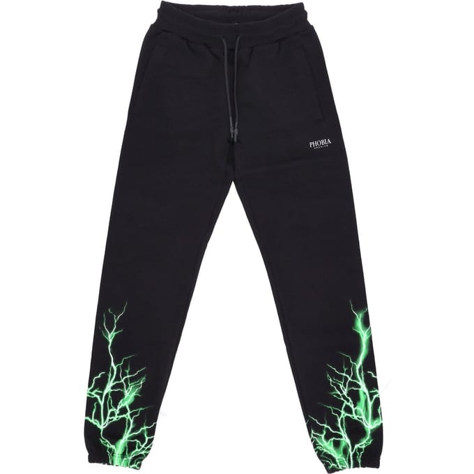 Lichtgewicht heren trainingsbroek Lightning Pants Zwart/groen