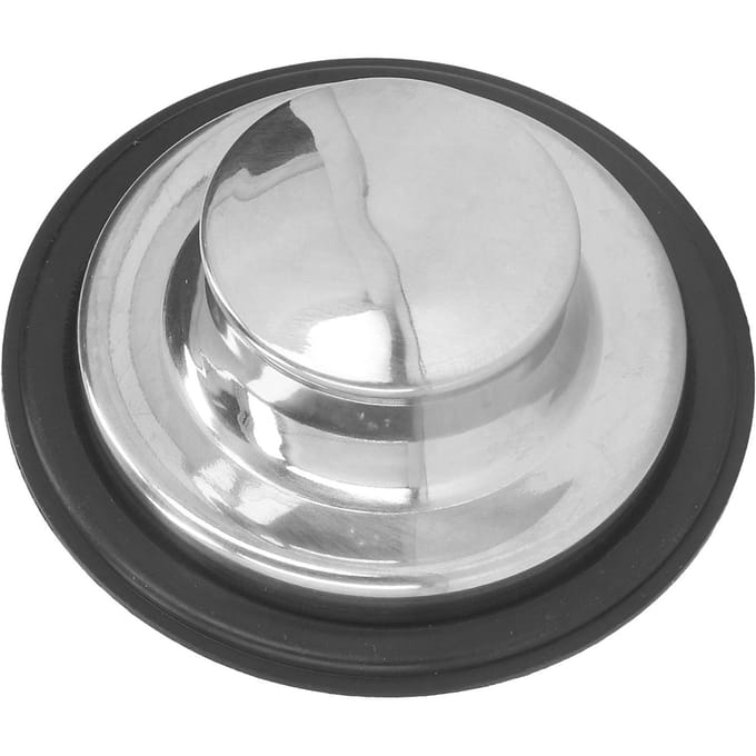 Keukengootsteenstopper Geborsteld RVS Afvalvermalerstopper Rubberen Afdichtingsring Gootsteenplug gray