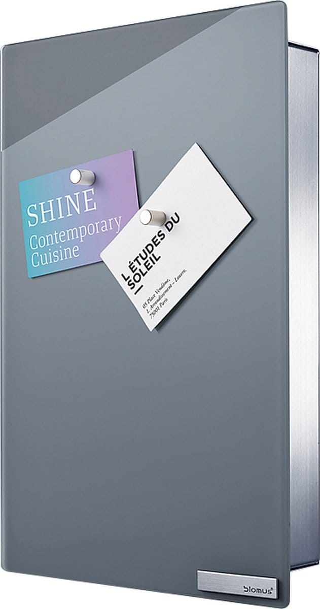 Blomus Velio Sleutelkast en Magneetbord 30 x 20 cm Grijs