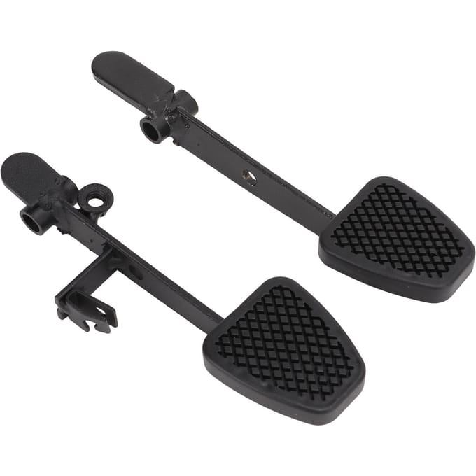 2 stuks Rem Gaspedalen Auto Gaspedaal Antislip Voetsteun voor Go Kart UTV ATV Quad black