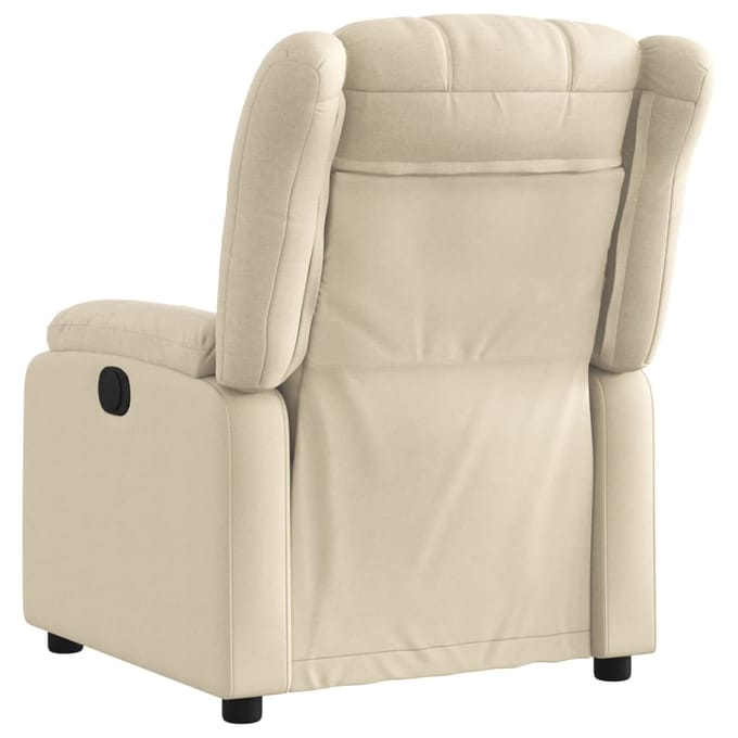 vidaXL - Relaxfauteuil - Crème - Stof