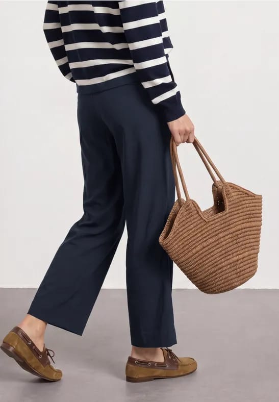 Straight Legs broek met omgeslagen detail