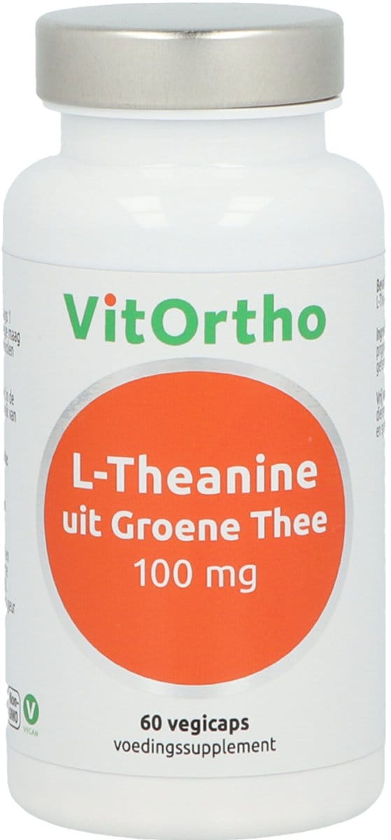VitOrtho L-Theanine uit Groene Thee 100 mg (60 vegicaps)