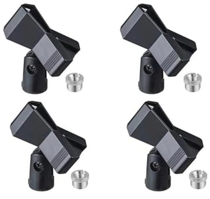 Universele Microfooncliphouder voor Standaarden - 4 Stuks