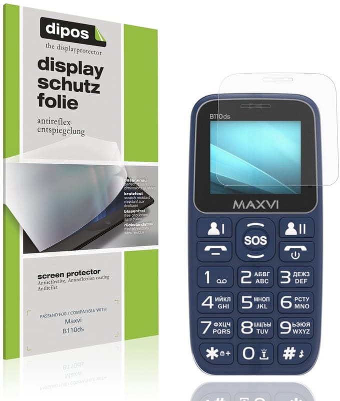 dipos – 4x Matte Beschermfolie geschikt voor Maxvi B110ds | Krasbestendige & antireflecterende Screenprotector Ultra-Thin