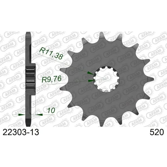 Motortandwiel Afam 520