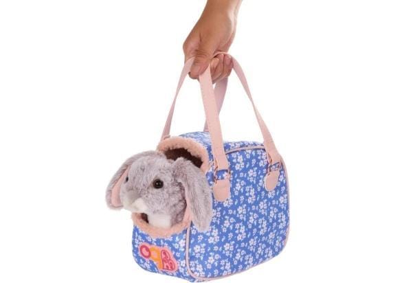 Our Generation Draagbare huisdiervak met konijn en accessoires Poppen toebehoren