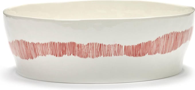 Serax - Ottolenghi Feast - Saladeschaal - Wit/Rood - 28 Ø