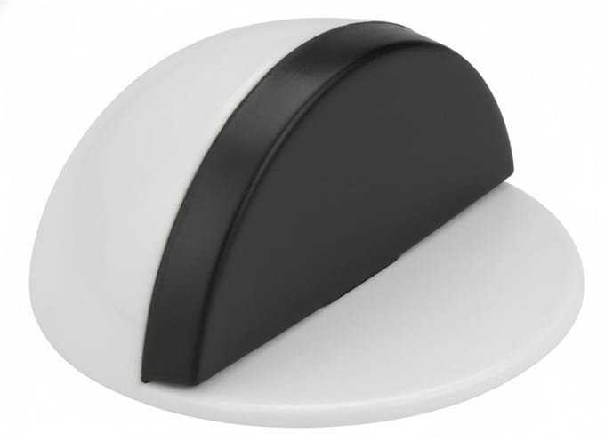 Zelfklevende deurstopper - wit - diameter 4,5cm - hoogte 2,5cm - deurstop