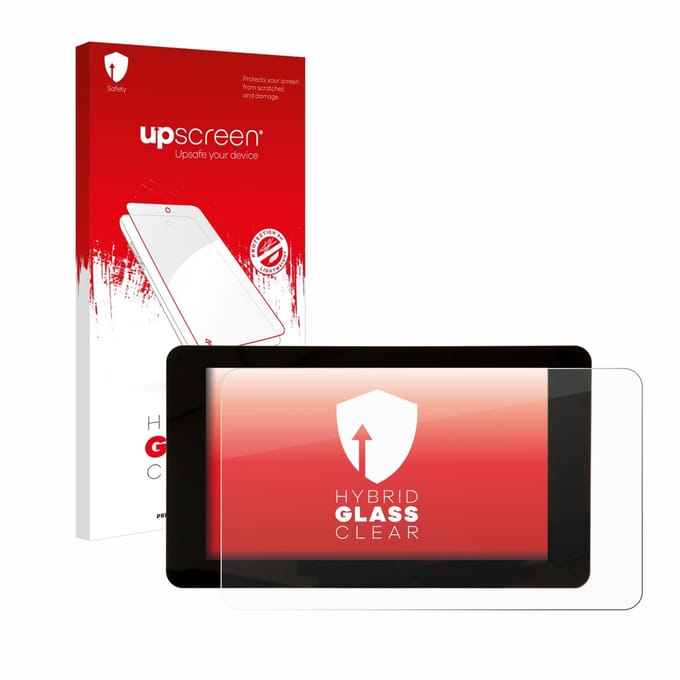 upscreen - Screenprotector voor Raspberry Pi Touchscreen 7" - Folie Beschermfolie Beschermglas transparant