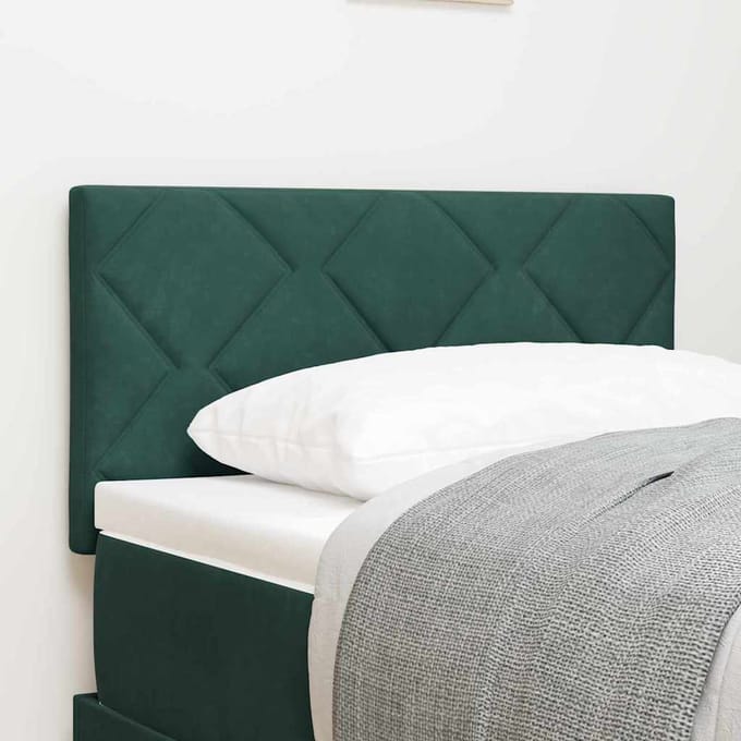 vidaXL - Hoofdbord - Donkergroen - 80 - cm - Fluweel