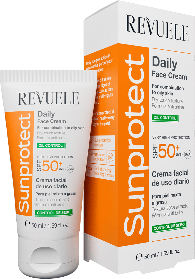 Revuele - Sunprotect Daily Face Cream Oil Control SPF 50 - 50ml