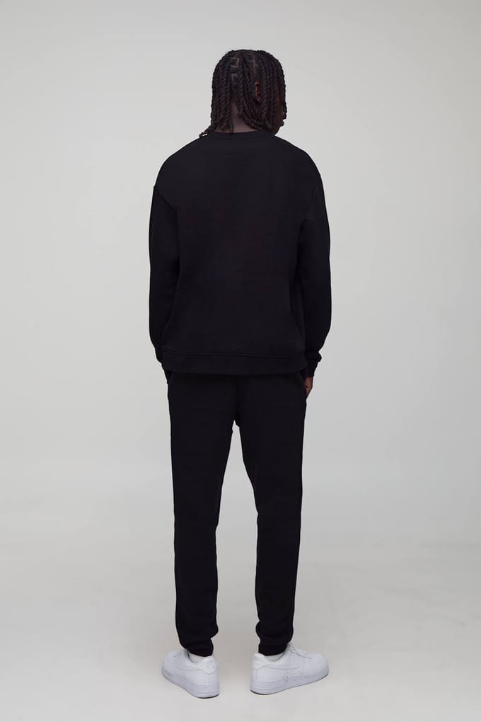 Essential BM Signature Regular Fit Jogger | Black | Size Medium