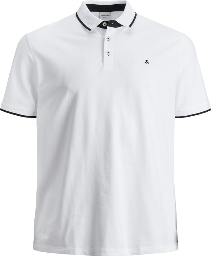 Jack & Jones Poloshirt White (Maat: 6XL)