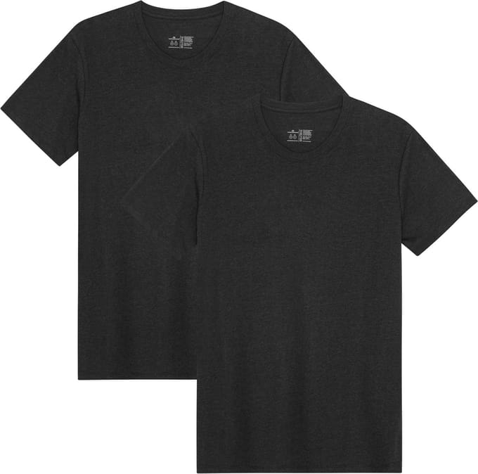 DANISH ENDURANCE T-Shirt voor Heren- Crew Neck- Zwart - Maat L