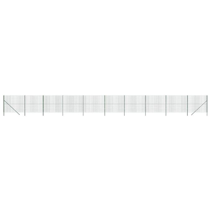 vidaXL - Draadgaashek - 1,8x25 - m - gegalvaniseerd - staal - groen