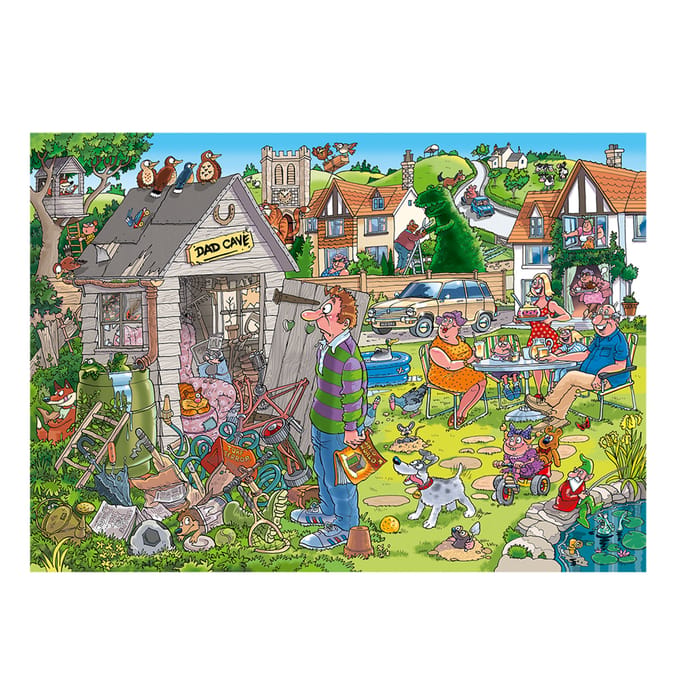 Wasgij Destiny 28 - De Mancave Van Pa! - 1000 stukjes puzzel - Legpuzzel