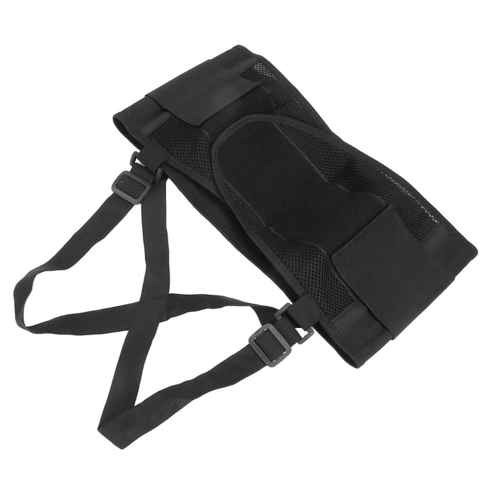 Ademende Rugsteun Riem Pijnverlichting Verstelbare Klittenbandsluiting Taille Trainer RiemM M black