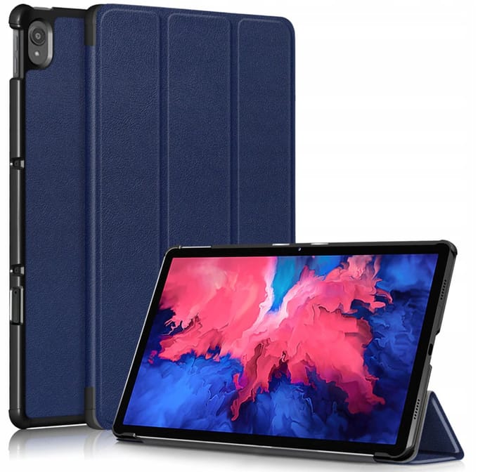 EtuiTab - Lenovo TAB P11 Cover - Ciemno Niebieski - Skóra - Magnetische Sluiting