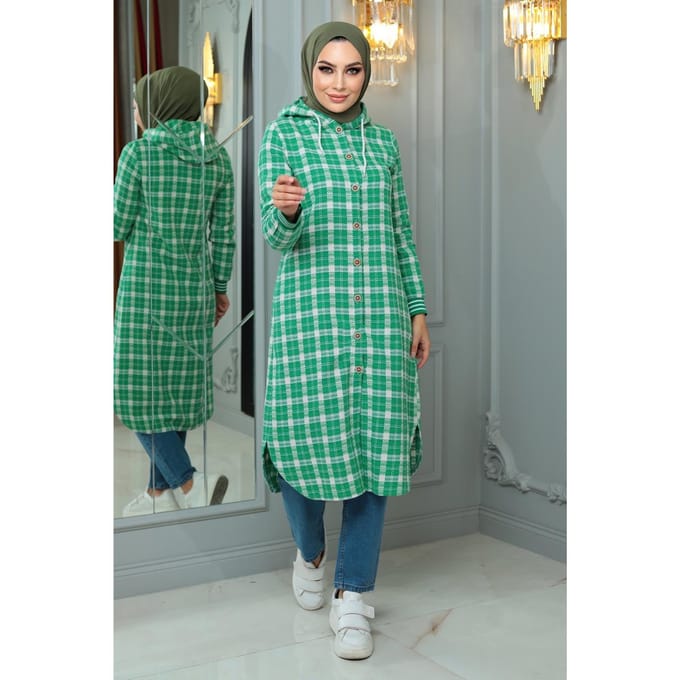 Geknopt Chanel Cape Groen