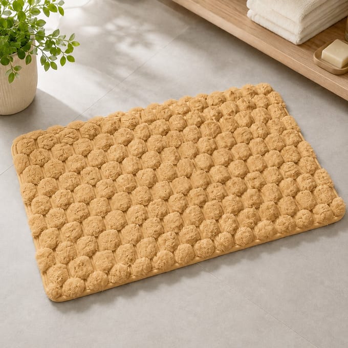 Badmat – Douchemat – Vloerkleed – Badmat Antislip – Badmatten – Water Absorberend – Antislip – 50X80cm – Bruin