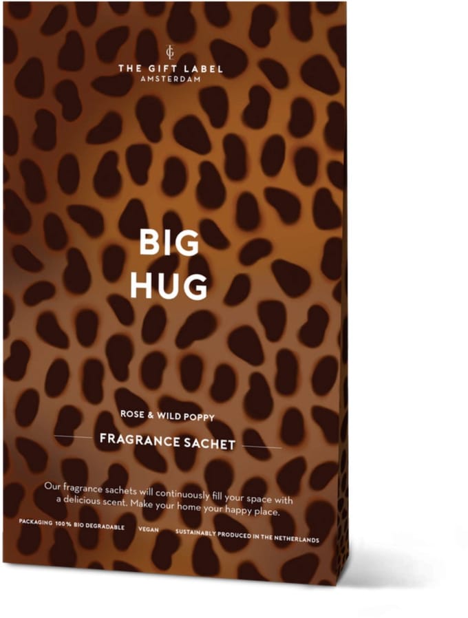 The gift label Scented Satchet - Big Hug - Rose & Wild Poppy