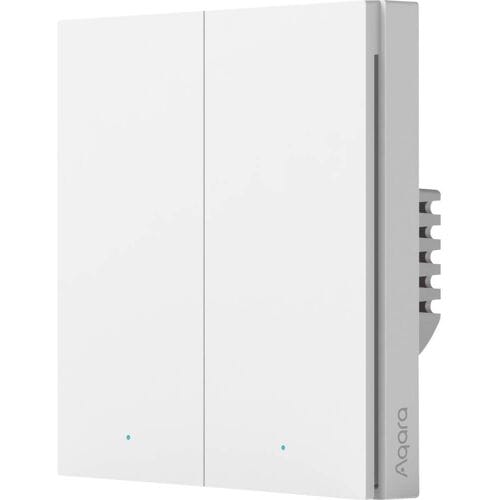 Aqara Smart Wall Switch H1 - Met nul draad, dubbele drukker - Zigbee - EU versie
