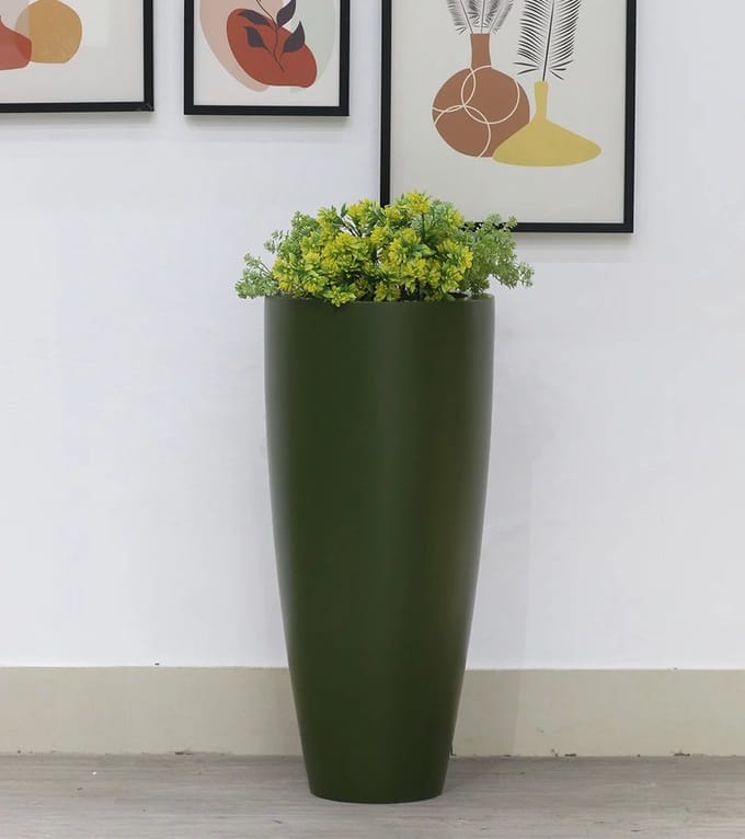 Kentucky S | Bloempot | green Ø37 x H80 cm