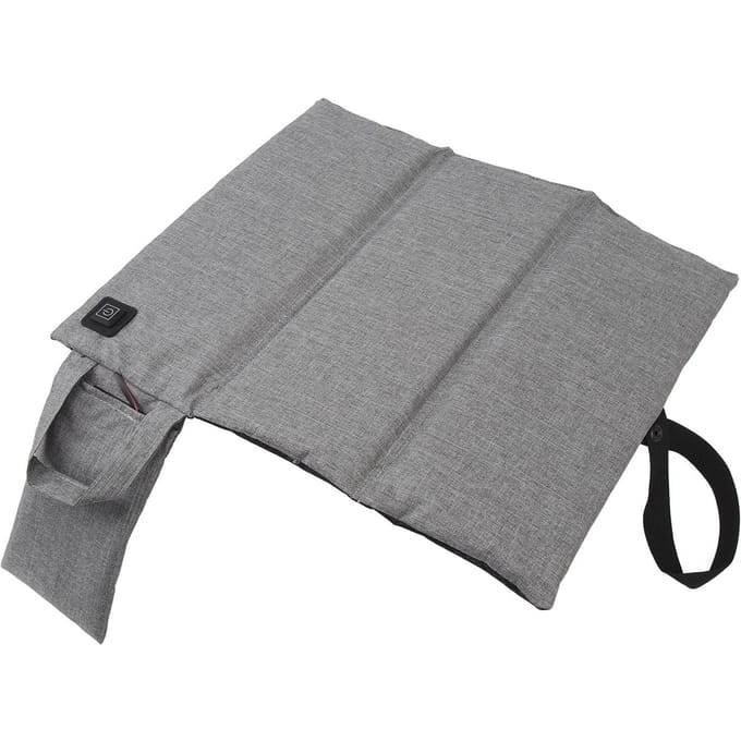 Opvouwbaar Verwarmd Zitkussen 3-Vouds USB Verwarming Verstelbare Temperatuur Verwarmd Opvouwbaar Stoelkussen gray