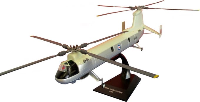 Atlas Bristol Belvedere - Modelauto - Schaal 1:72 - Zilver/Wit