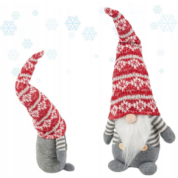 Hangzhou A Link Star Technology - Kerstgnome - 38cm - Zacht - Grijs