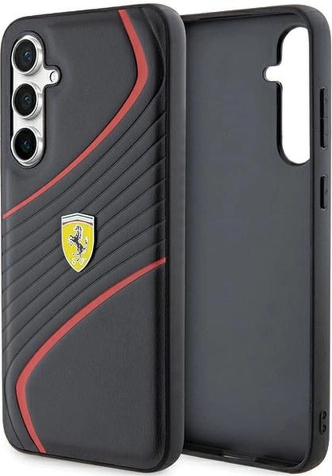 Ferrari Twist Back Case - Geschikt voor Samsung Galaxy S23 FE (S711) - Zwart