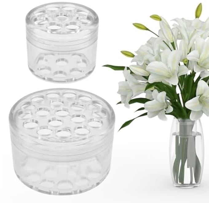 Spiraalvormige bloemstengelhouders - Set van 2 voor elegante bloemschikkingen