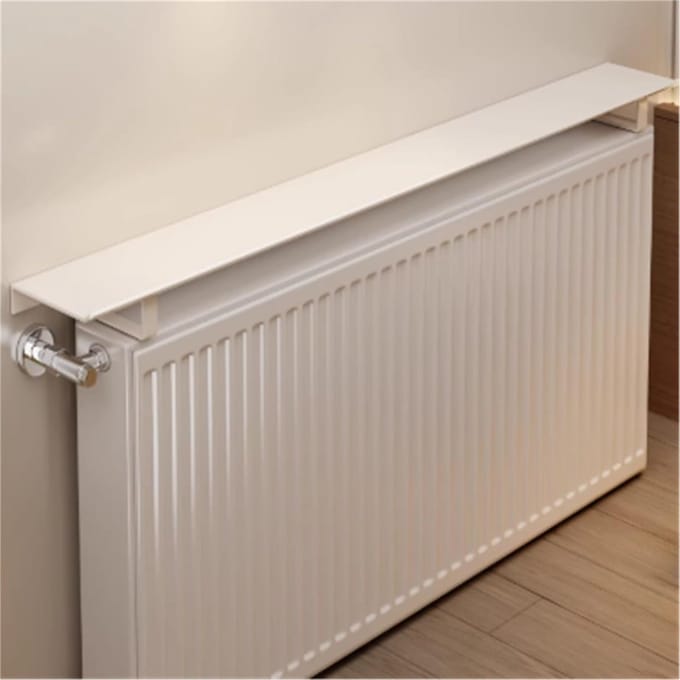 Radiatorplank - Opbergrek - Ruimte Maximaliseren - Eenvoudige Montage - 60 x 15 cm - Wit