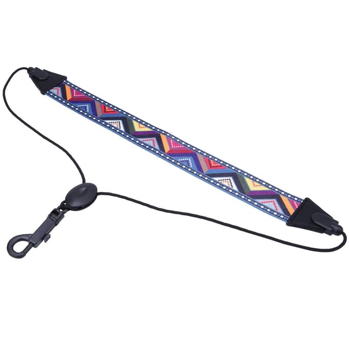 Saxofoon Riem Universeel Draagbaar Sax Nekriem Blaasinstrument Accessoire gray