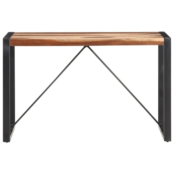 vidaXL - Eettafel - 120x60x75 - cm - massief - hout