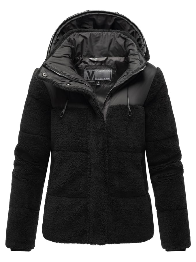 Marikoo dames teddy puffer jas met capuchon – model Kaguraa