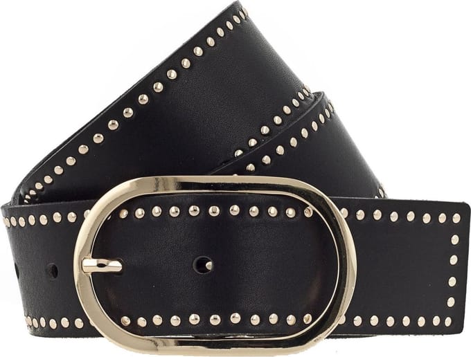 b.belt Riem Fiesta Ledergürtel W80 Schwarz Zwart