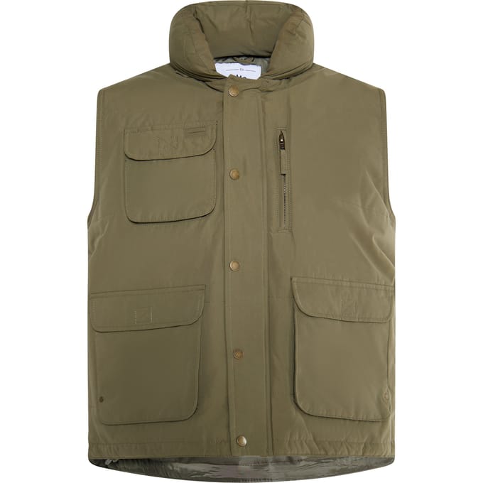 Mo Gewatteerd vest Heren militaire olijf