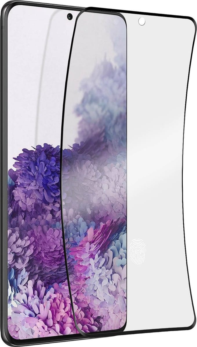 Force Case, Screenprotector geschikt voor Samsung Galaxy S20 Plus - Oleophobic 3D, Transparant zwart